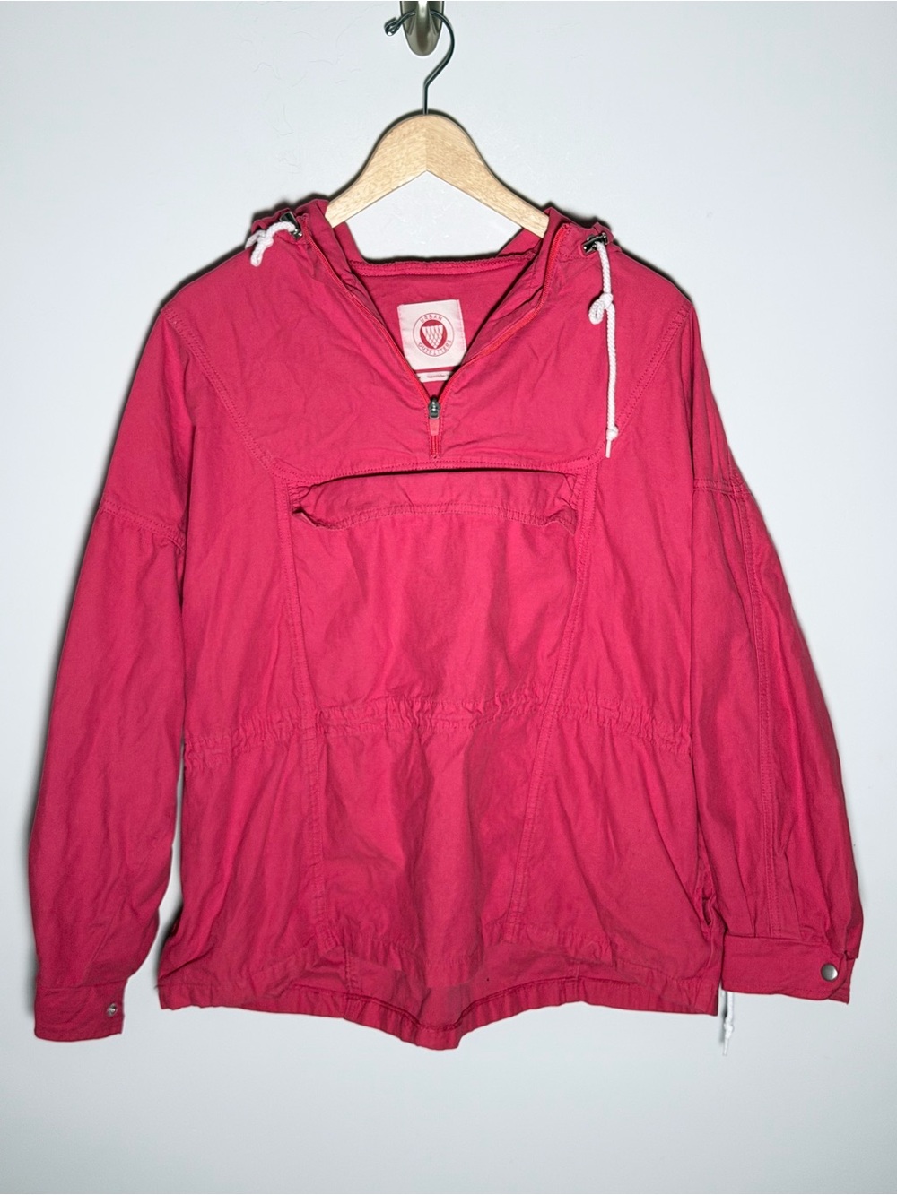 Urban Outfitters RED Pullover Rain Anorak